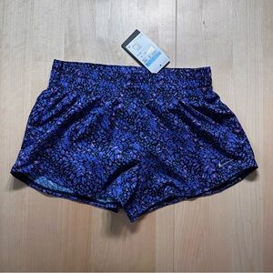 Women’s Nike Black and Purple Dri-FIT Active Shorts M
